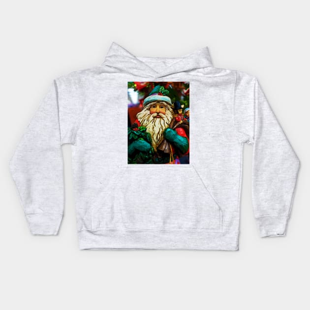 Father Christmas Kids Hoodie by thadz